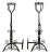 French 18th Century Forged Iron Andirons For Sale