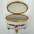 Vintage Limoges France Hand Painted Rose and Gold Footed Trinket Box For Sale - Image 9 of 10