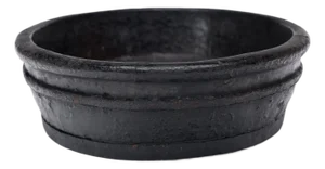Chinese Black Lacquer Wooden Dish, C. 1920