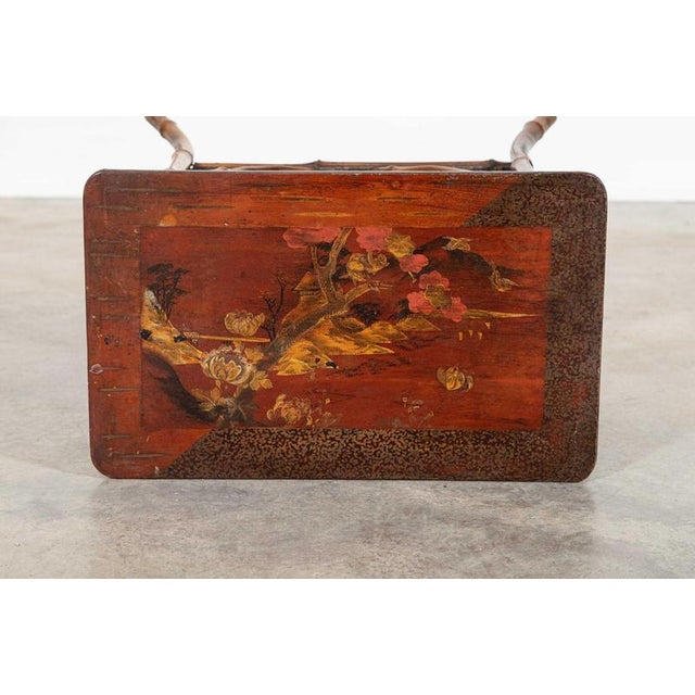 19th Century English Bamboo Two Tier Side Table, 1870s For Sale - Image 15 of 15