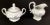 Antique Johann Haviland Bavaria -Pompadour Shaped Porcelain Cream and Sugar Set- 2 Pieces For Sale - Image 4 of 9