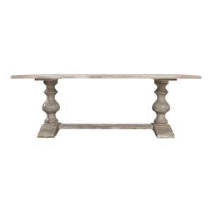French Provincial Grey Refectory Table