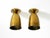 Two beautiful, rare, large, original Mid-Century Modern brass ceiling lamps. Large shade and canopy with mounting...
