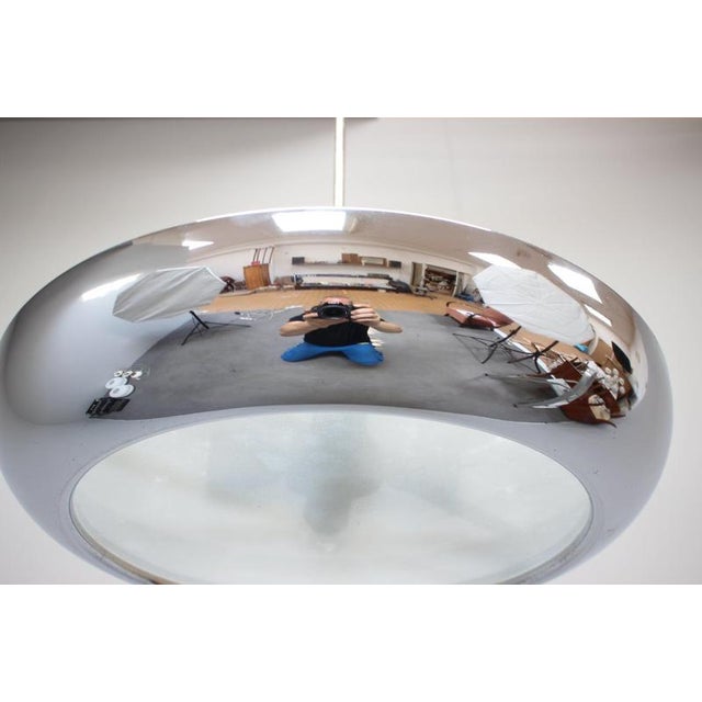 Bauhaus UFO Pendant Lamp by Josef Hůrka for Napako, Czechoslovakia, 1930s For Sale - Image 9 of 15