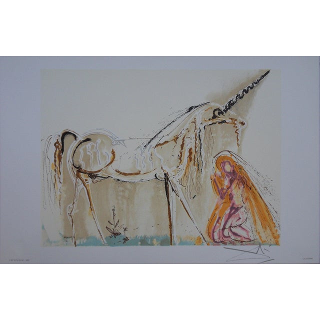 Salvador Dali, Les Chevaux, La Licorne, Lithograph For Sale