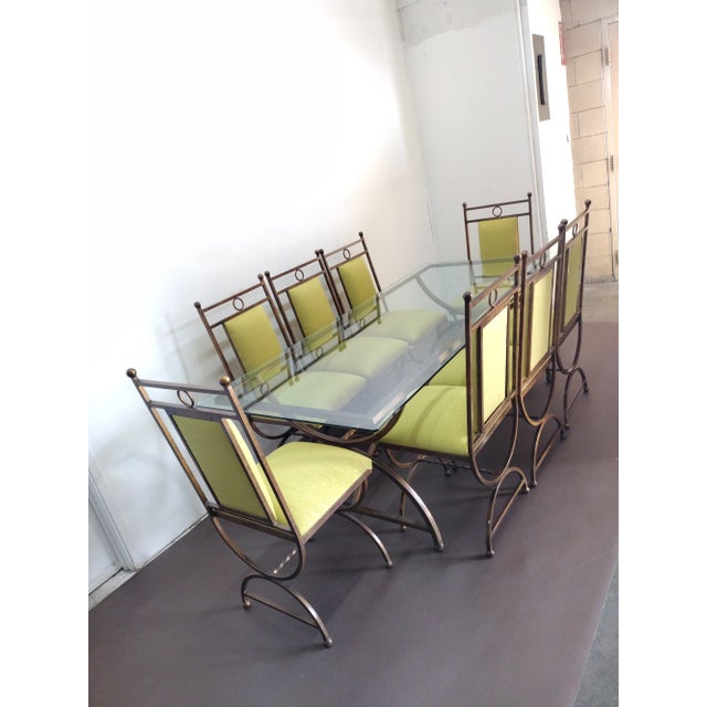 1990s Contemporary Dining Set of 10 For Sale - Image 4 of 13