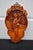 Vintage Chinese Hand Carved Wood Wall Plaque High Relief Asian Woman Flower Art For Sale - Image 4 of 13