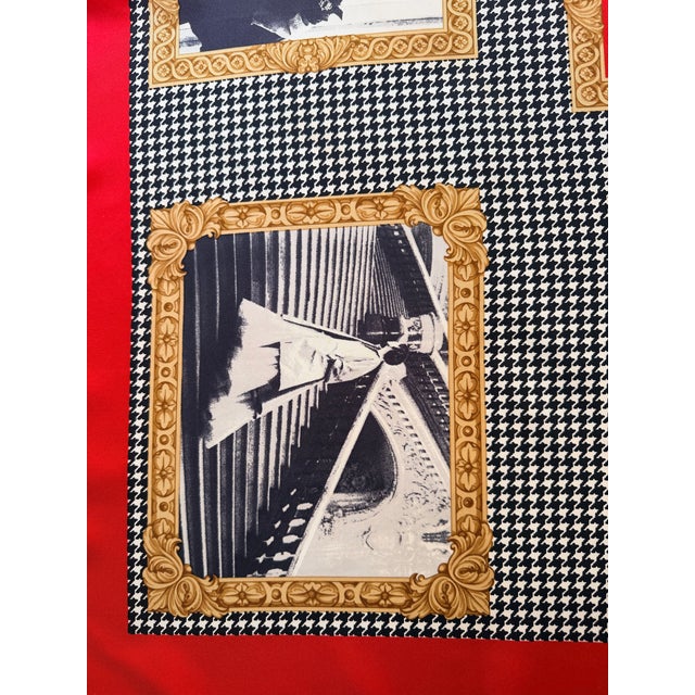 Christian Dior silk scarf, named Haute Couture Paris This magnificent silk scarf reproduces historical photographs from...