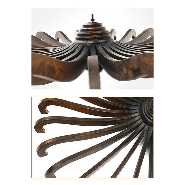 Decorative Wooden Ceiling Element For Sale - Image 4 of 6
