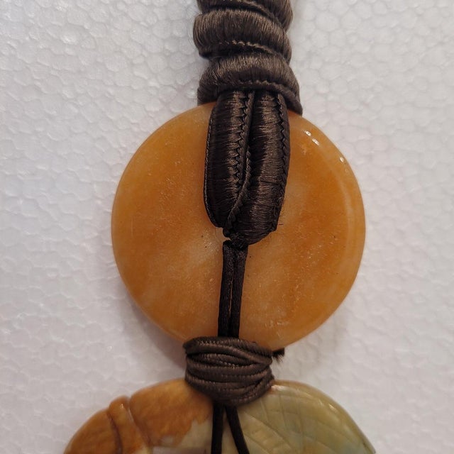 Chinese Jade, Agate and Silk Necklace For Sale - Image 18 of 18