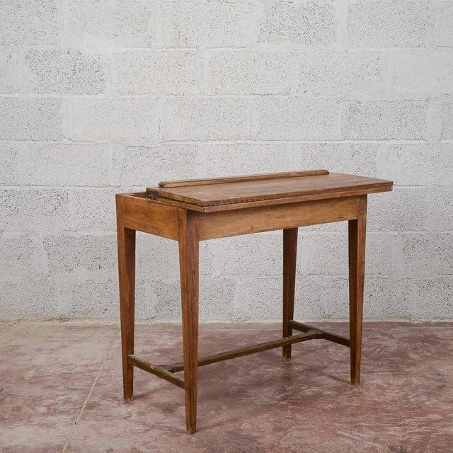 Folding Writing Table in Wood For Sale - Image 10 of 15