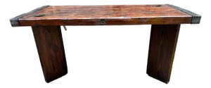 Antique Farmhouse Rustic Style Wwii Liberty Ship Hatch Cover Top Dining Table