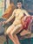 Marguerite De Lottis Nude Oil Painting Italian Antique Female Portrait Dated For Sale - Image 10 of 13