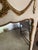 Antique White Mid 20th Century Italian Console Wall Hall Painted Gold Gilt Mirror W/Wreath & Garland For Sale - Image 8 of 12
