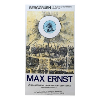 The Soldiers Ballad Exhibition Poster from Max Ernst, France, 1970s For Sale