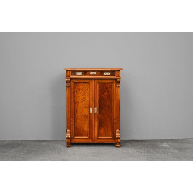 Item: Vertiko Period & Style: Gründerzeit - second half of the 19th century Features - Refurbished vertiko in beautiful...
