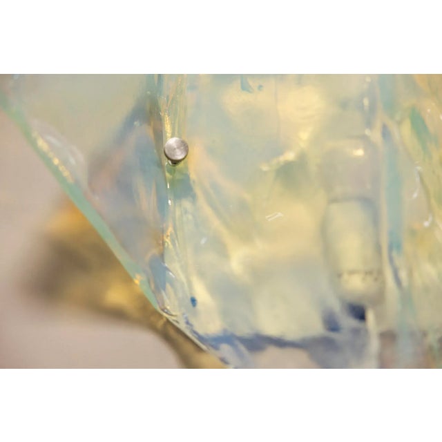 Wall Lamp in Light Blue Murano Glass from Mazzega, Italy, 1970s For Sale - Image 13 of 14