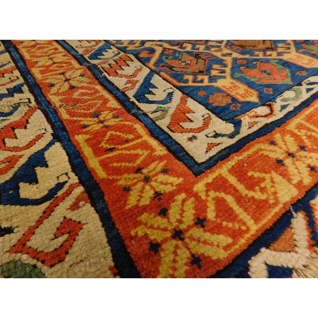 Tribal Rare Antique Caucasian Rug. 3'6"x 5'5" For Sale - Image 3 of 16