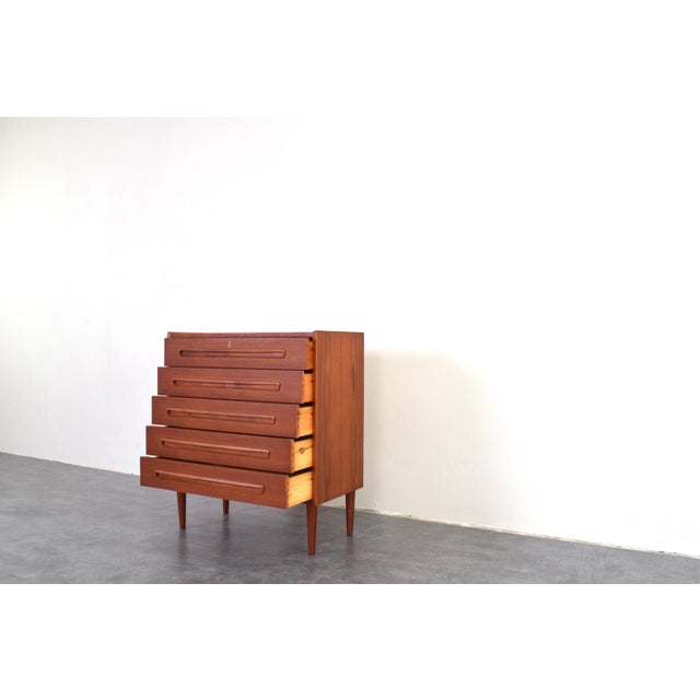 Brown Mid-Century Modern Danish Teak Chest of Drawers, 1960s For Sale - Image 8 of 16
