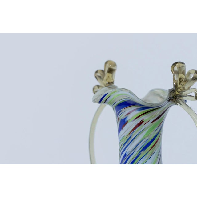Vintage Colored Murano Glass Vase by Fratelli Toso, 1920s For Sale - Image 4 of 9