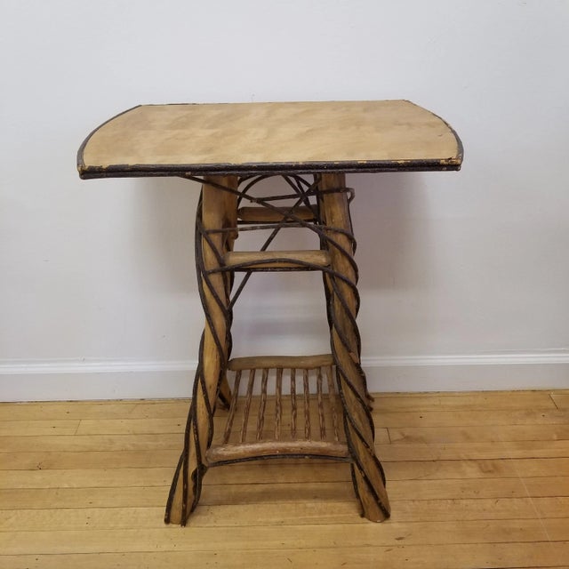 Antique Adirondack Twig Table, Early 20th Century Arts & Crafts For Sale In Chicago - Image 6 of 8
