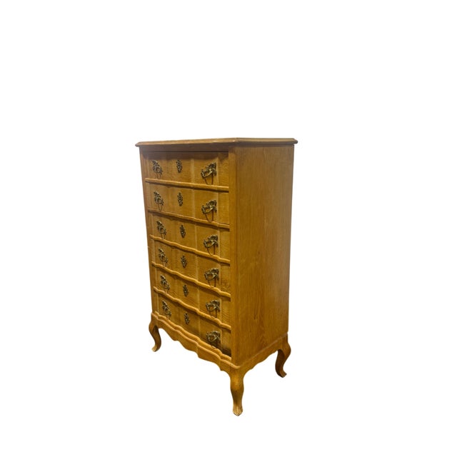 Mid-Century Modern Danish Mid Century High Lingerie Chest / Dresser For Sale - Image 3 of 11