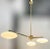 Fabio Ltd Trio Pendant Polished Brass Glossy White Shade Flush Mount by Fabio LTD For Sale - Image 4 of 6