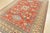 Farmhouse Kazak Rug 8′ X 10’11” Red Wool Tribal Hand-Knotted Oriental Carpet For Sale - Image 3 of 15
