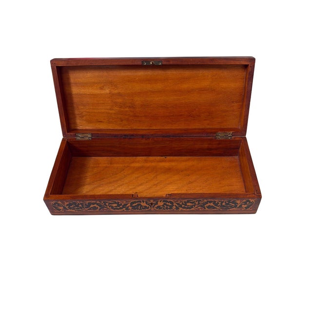 Vintage Italian Sorrento Inlaid Marquetry Box For Sale - Image 4 of 5