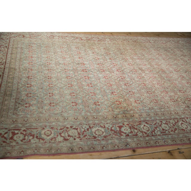Textile Vintage Distressed Tabriz Carpet - 6'2" X 9'11" For Sale - Image 7 of 11