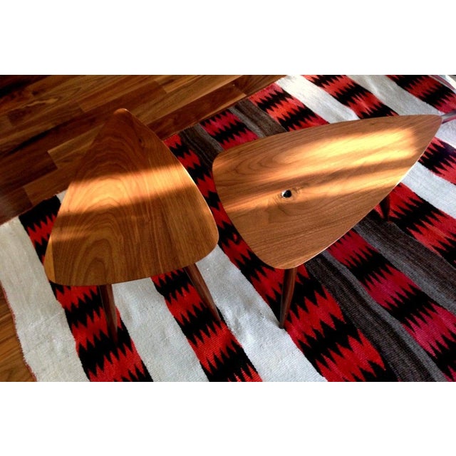 1960s 1960s Two Walnut Table Studio Made By Phillip Llyod Powell For Sale - Image 5 of 7