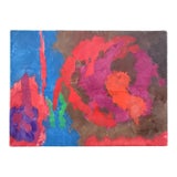 Strange Vista by Erle Loran, 1961 Mid-Century Modern Abstract Oil Painting, Kelly Wearstler Curated For Sale