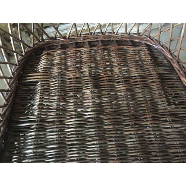 Wicker Armchair, 1960s For Sale - Image 4 of 13
