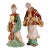 Vintage Italian Ceramic Sculptures Chinoiserie Glazed Terracotta Figures - A Pair For Sale