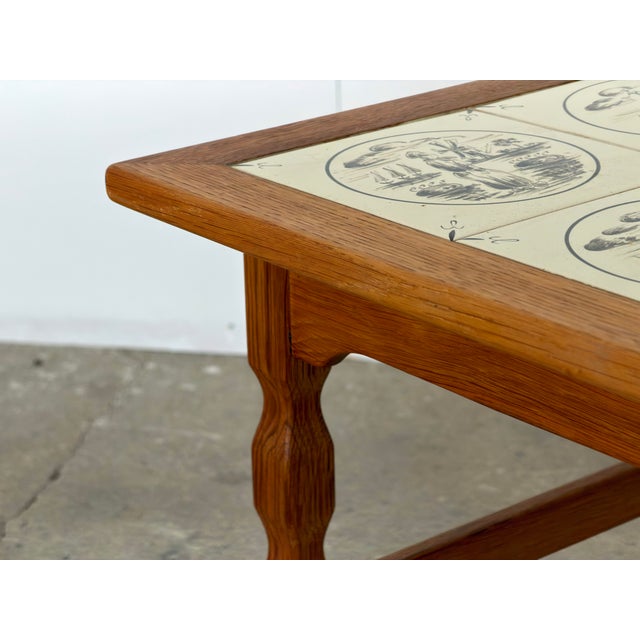 Mid-Century Modern Oak Nesting Tables by Henning Kjærnulf, Denmark, 1960s, Set of 3 For Sale - Image 6 of 13