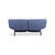 Beautiful Cassina "Veranda" loveseat in blue fabric. Designed by Vico Magistretti, this piece is considered a true design...