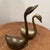 Mid Century Modern Pair of Vintage Solid Brass Swan Figurines For Sale - Image 9 of 12