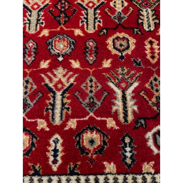 Tribal Vintage Hand-Knotted Bokhara Wool Rug – 67” X 47” (Approx.6’ X4’) For Sale - Image 3 of 8