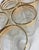 Hollywood Regency Gold and Frost Tumblers- Set of Six For Sale - Image 13 of 16