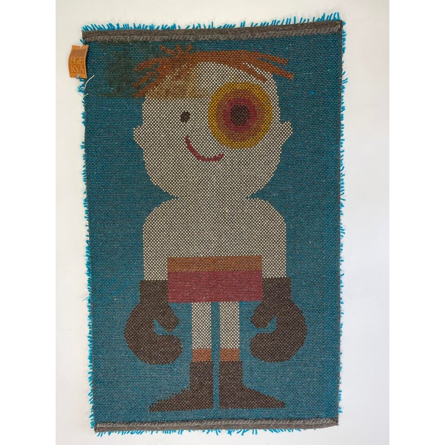 Textile Ege Rya “Kids Collection” Boxer Thick Pile Wall Tapestry For Sale - Image 7 of 8