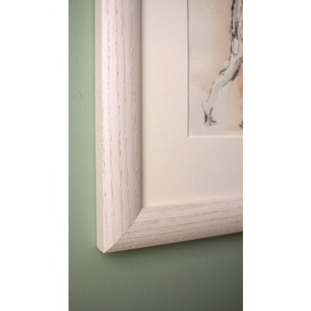 2020s Original Contemporary Framed Watercolor Nude Female Figure Painting Signed by Michelle Arnold Paine For Sale - Image 5 of 7