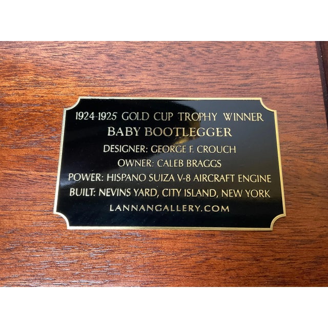 American Speedboat Model "Baby Bootlegger", Gold Cup Winner, 1925 For Sale - Image 3 of 12