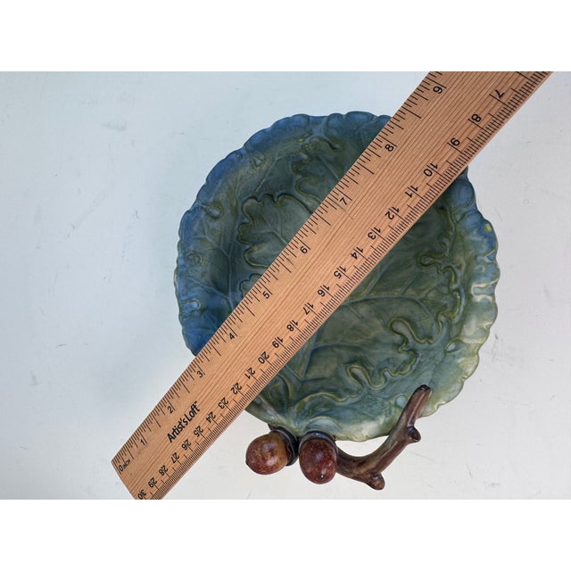 1990s Oak Leaf and Acorn Bowl For Sale In San Francisco - Image 6 of 7