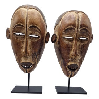 Idoma Masks, 1950s, Set of 2 For Sale