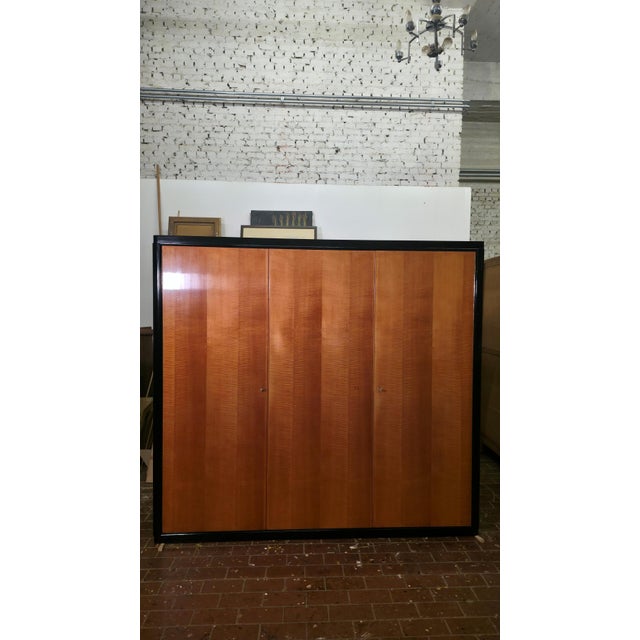 Art Deco Wardrobe and Hanging Cabinet, 1930s For Sale - Image 9 of 10
