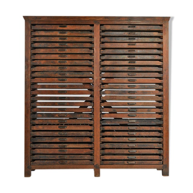Wood Wooden Opticians Dresser, 1940s For Sale - Image 7 of 7