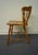 Late 20th Century High End Vintage Solid Hard Rock Maple Colonial Early American Pub Style Side Chair For Sale - Image 5 of 8