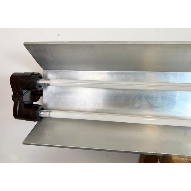 Industrial Grey Tube Light from Elektrosvit, 1970s For Sale - Image 17 of 18