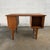 Mid 20th Century Compact Vintage Danish Modern Teak Writing Desk With Side and Rear Bookshelves For Sale - Image 5 of 10