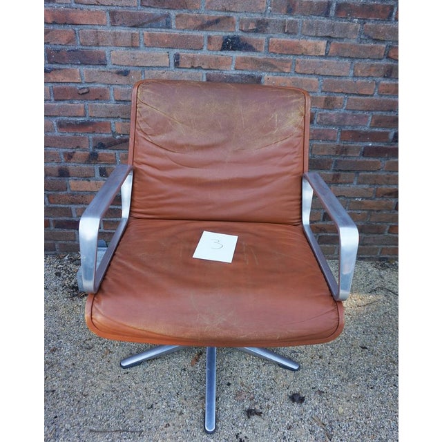 Program 2000 Armchair in Leather by Delta Design for Wilkhahn, 1960s For Sale - Image 13 of 18